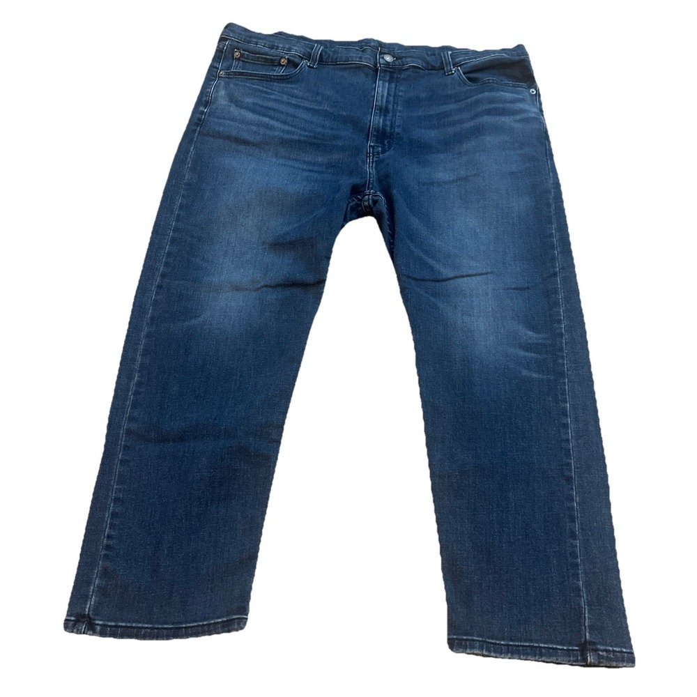 Levi's 502‎ Denim Jeans Men's Size 44x30 Tapered Medium Wash Stretch Blue